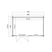  Outdoor Life Products | Tuinhuis Timian 380 x 230 | Geïmpregneerd | Olijfgroen 260863-01